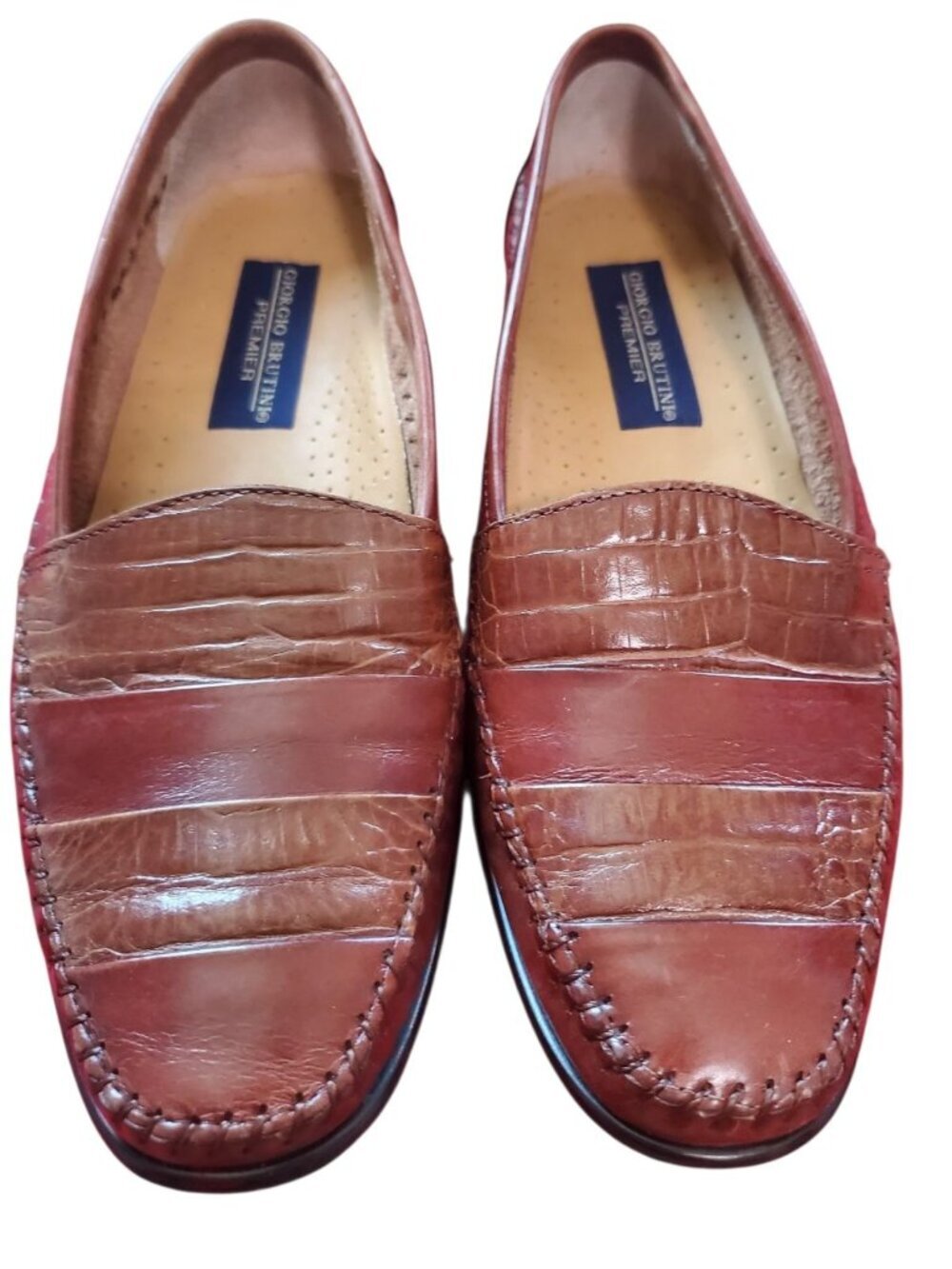 Giorgio Brutini Premier Le Glove Dress Men Loafers Leather Slip-On 9 M